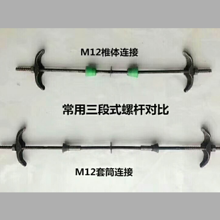 使用新型三段式止水螺桿如何支模板的？(圖1)